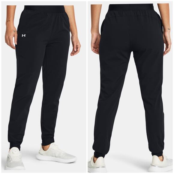 Under Amour Rival High Rise Woven Jogger pant Black XL 1383315 - Picture 1 of 12